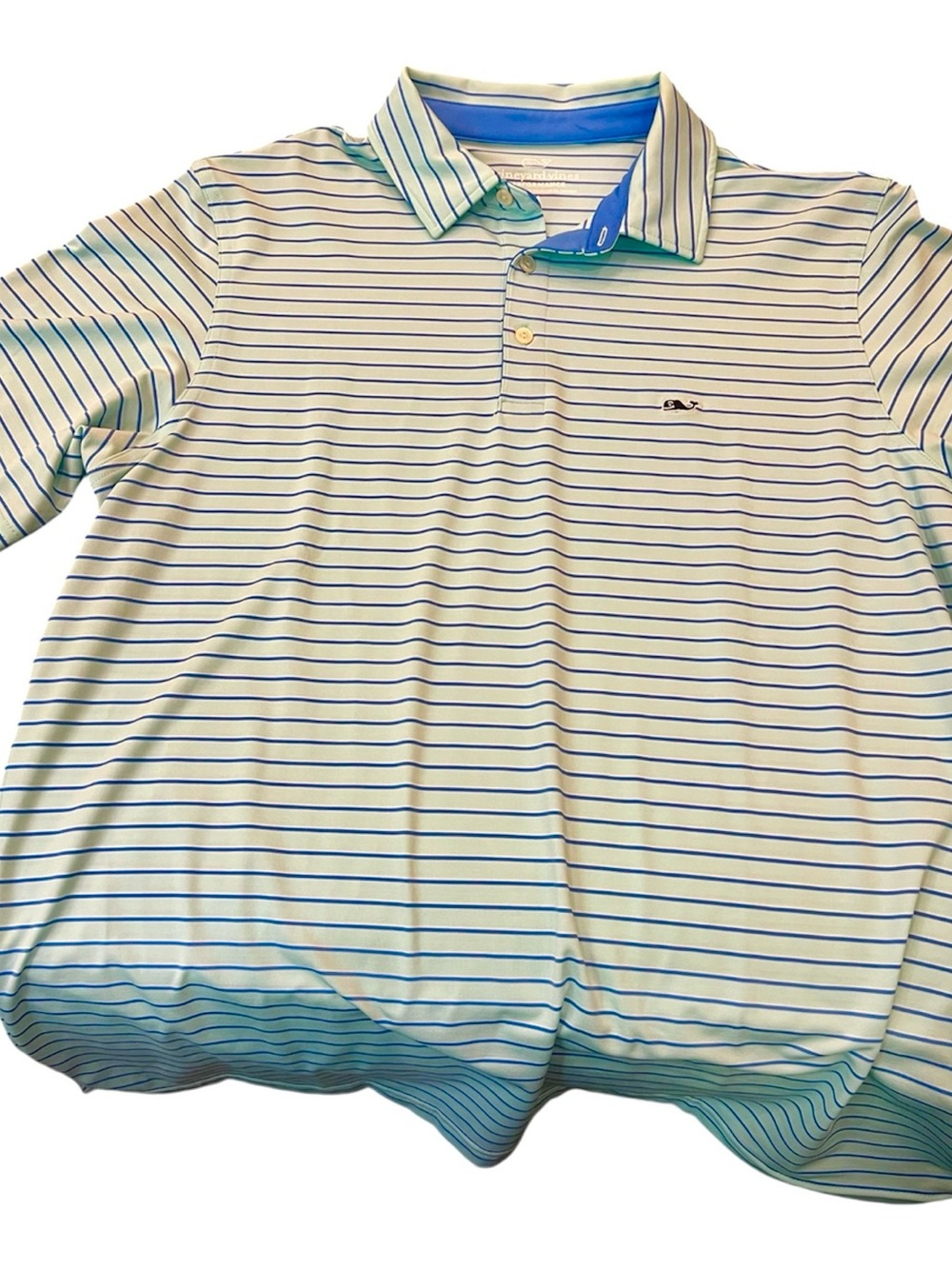Vineyard Vines Men’s Sankaty Bradley Stripe Performance Polo Shirt M